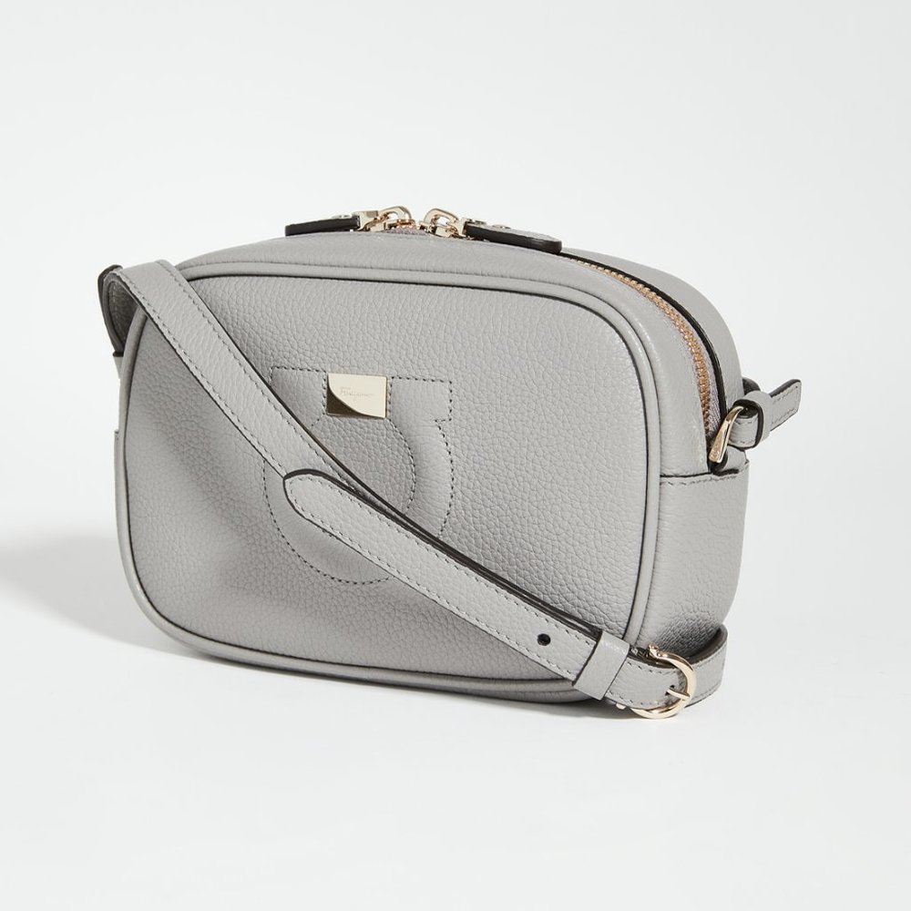 NWT $730 Salvatore Ferragamo Gancini City Leather